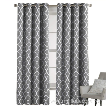 Geometric Moroccan Printed Blackout Curtains